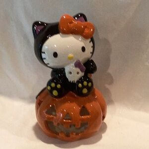 Blue Sky Hello Kitty Halloween Pumpkin Tealight Holder